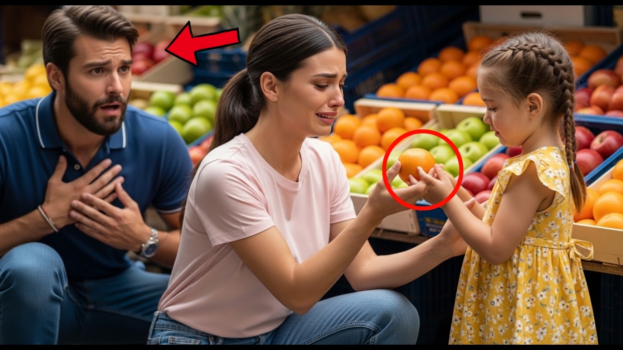 Una Madre Solo Podía Comprar Una Naranja Para Su Hija — Hasta Que Un Millonario Intervino