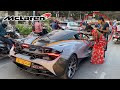Mclaren 720s in india  public reactions and acceleration