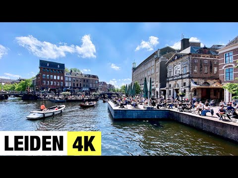 Leiden [4K] Walk City Centre | Netherlands 2021