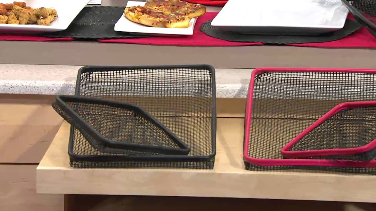 CrispEase Set of 2 NonStick Oven Crisper Trays with Jane Treacy YouTube