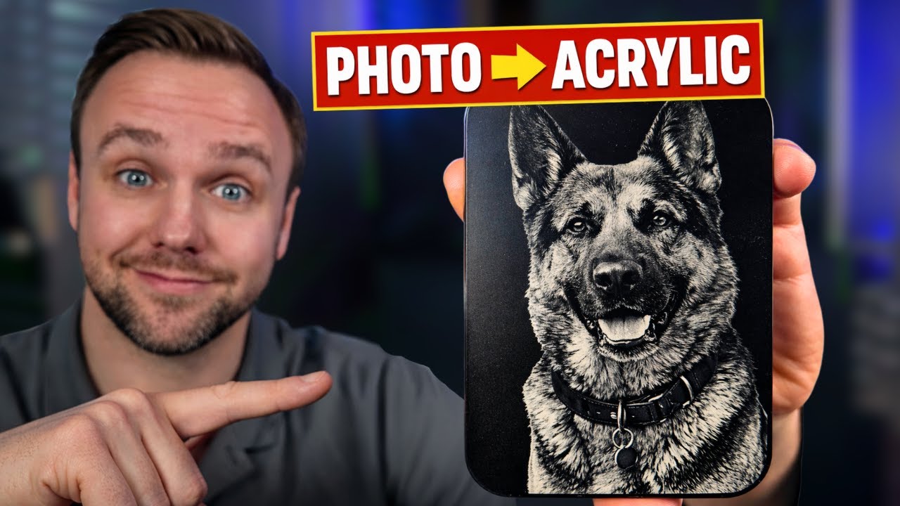 Engraving Photos on Acrylic with the xTool F2 and Making a Photo Stand (Beginner Tutorial)