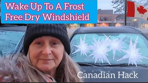 Keep your Windshield Dry and free of frost with this simple hack. Van Life