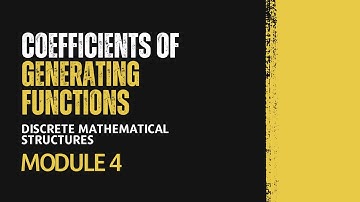 Generating Function: Finding Coefficients | MAT203 | DMS MODULE 4 | KTU | Anna Thomas | SJCET