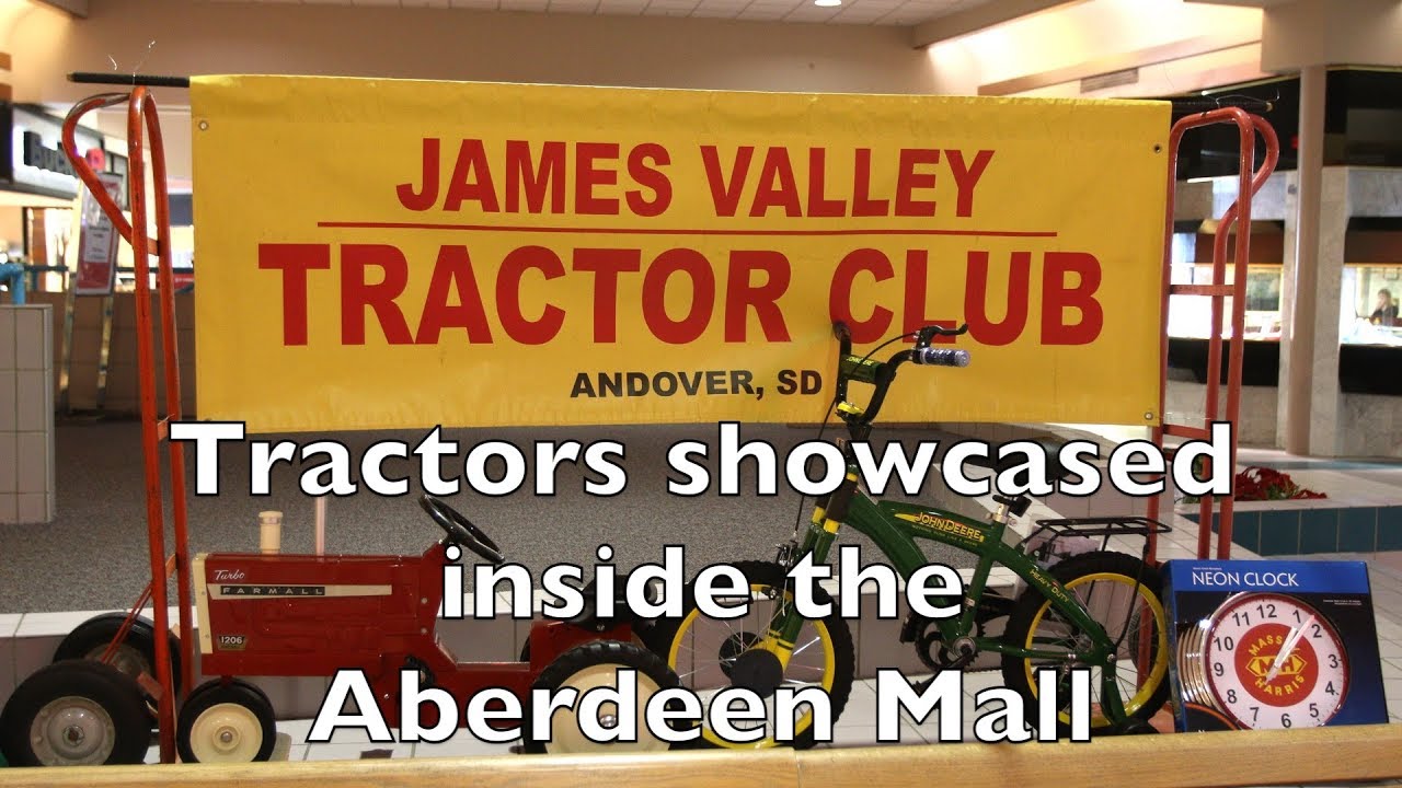 Tractors showcased at the Aberdeen Mall