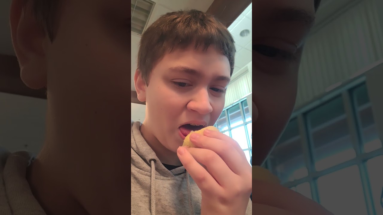 trying rice cake for the first time 