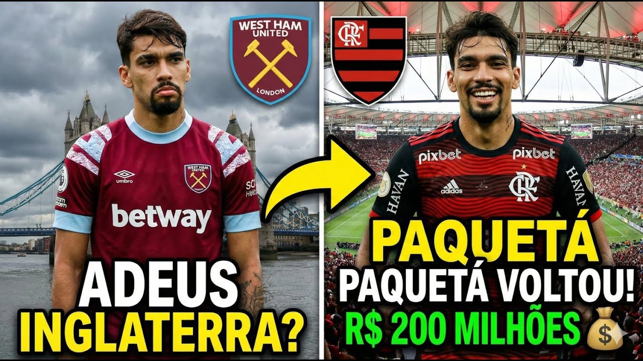 BASTIDORES EXPOSTOS! 💣 O Plano Secreto de Paquetá para Sair do West Ham e Voltar ao Flamengo.