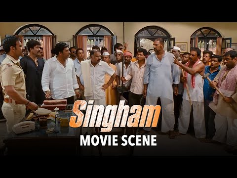 Prakash Raj Threatens Ajay Devgn | Singham | Movie Scene