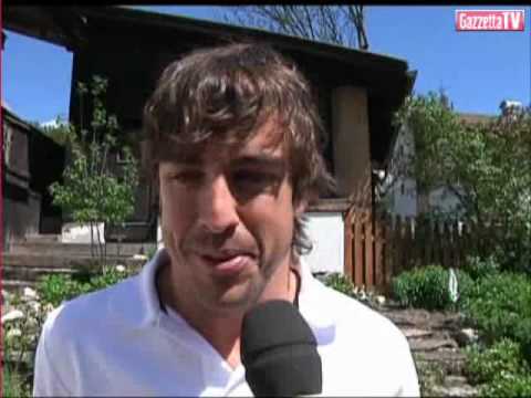 Fernando Alonso y Raquel del Rosario en Giro d'Italia