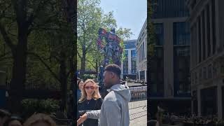 Optimus Prime and Optimus Primal at Leicester Square London