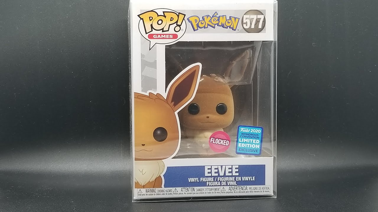 Eevee Flocked Funko Pop - YouTube