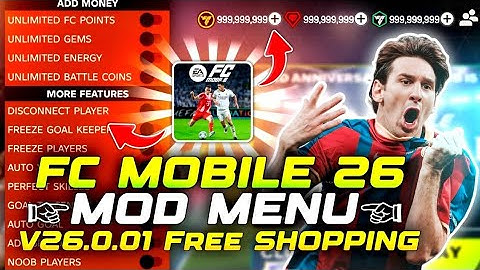 FC Mobile 26 MOD MENU v26.0.01 - Unlimited Money+Fc Points | FC MOBILE MOD MENU | FC MOBILE MOD APK