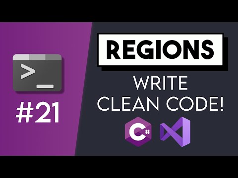 #21 How to use Regions - C# Tutorials for Beginners | CoffeeNCode