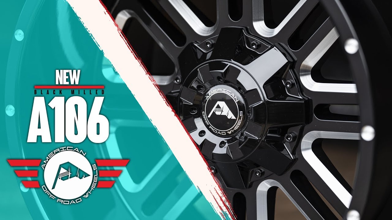American Offroad Wheels: A106 Gloss Black/Milled