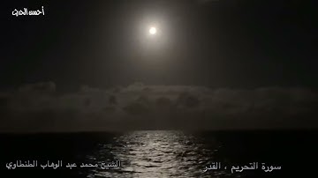 سورة التحريم ، القدر الشيخ محمد عبد الوهاب الطنطاوي تلاوة رائعة تفوق الوصف