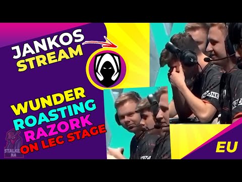 FNC Wunder ROASTING RAZORK on LEC Stage 👀