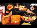 ASMR BURGER KING HALLOWEEN GUINNESS WHOPPER & CHEESE SPAM, HASH BROWNS 햄버거 먹방 COOKING SOUNDS