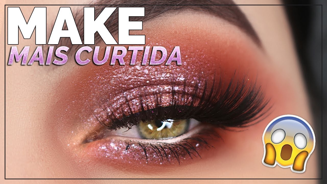 Esfumado com brilho para INICIANTES - A Maquiagem QUE VOCÊS PEDIRAM! Muito rápida e fácil