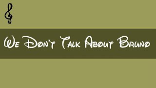 Details Piano - We Don't Talk About Bruno - Encanto - Fingering Charts Notes Tutorial Update
