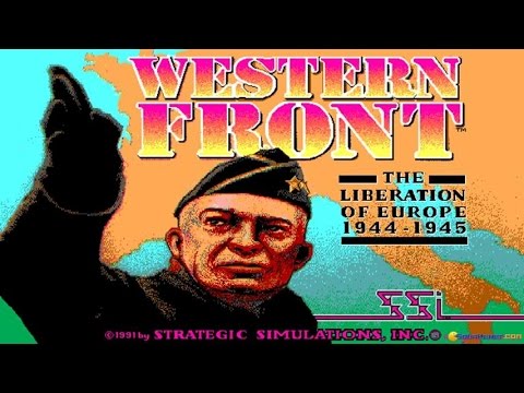 Western Front: The Liberation of Europe 1944-1945 gameplay (PC Game, 1991)