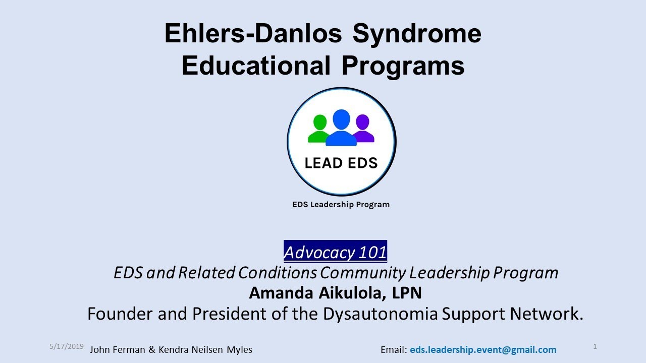 Amanda Aikulola, LPN EDS Leadership Program Advocacy 101 YouTube