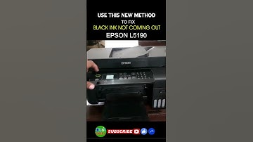 HOW TO FIX BLACK NOT COMING OUT | NEW METHOD | EPSON L5190 | JM KAHAL SKILL #SHORT