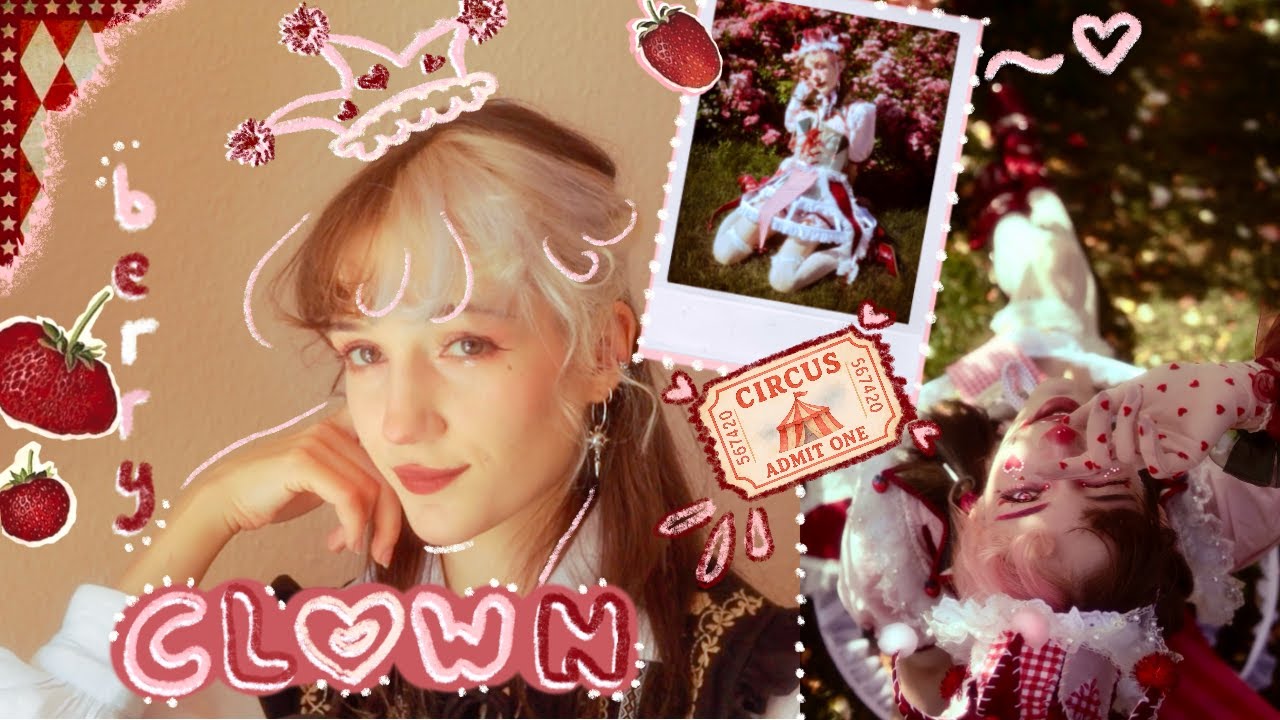 Sewing a cute berry clown costume 🎀🍓