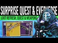 Destiny 2: SURPRISE QUEST &amp; GOD ROLL LAUNCHER! Eververse LOOT, Weapon Rolls &amp; SHADA-1 (20th June)