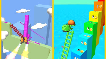 Stair Run Vs Ladder Race: All Levels Gameplay - New Update Android, iOS #2