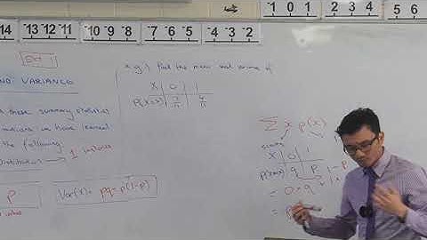 Mean and Variance (Bernoulli Distribution)