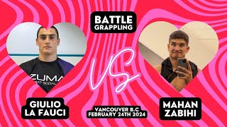 Battle Grappling 9 190 Advanced Match   Mahan Zabihi vs Giulio Lafauci