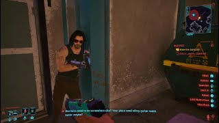 Cyberpunk 2077 Johnny calls V a corpo rat