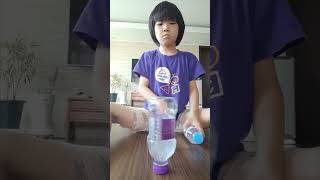 Determined Boy Masters Tricky Water Bottle Flip
