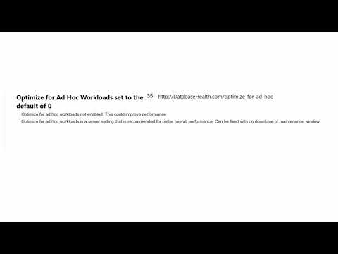 Optimize for Ad Hoc Workloads