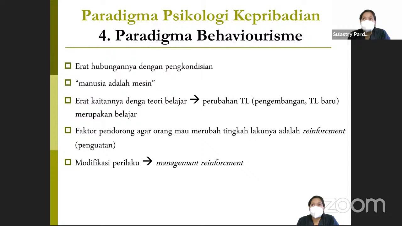 Pertemuan 1: Pengantar Psikologi Kepribadian