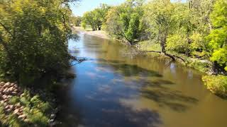 Cruising Up The River And Past The Tiny Falls , Mn Dji 0081