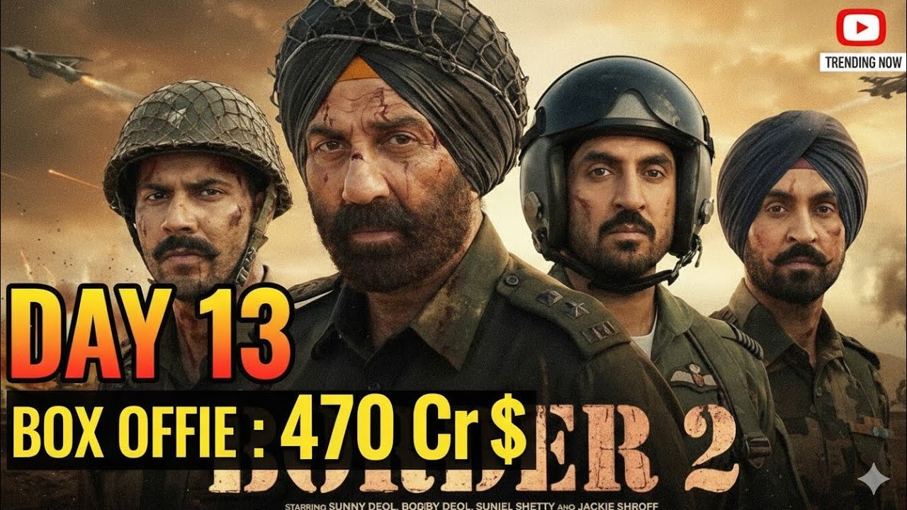 💥 Border 2 Day 13 Box Office Collection | Sunny Deol & Varun Dhawan | Still Ruling? 🇮🇳