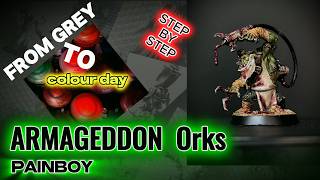 Painting Armageddon Painboy - Mad Dok of Armageddon  | Orks | Warhammer 40K - TUTORIAL