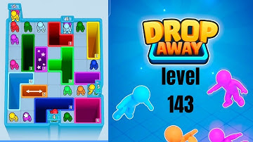 Drop Away level 143 hard level Walkthrough Solution 