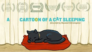 A Cartoon of a Cat Sleeping (Kleeman and Mike) FULL CARTOON