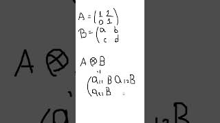 Producto tensorial 2  #matemáticas #algebraicamente #alberteinstein #mathematica