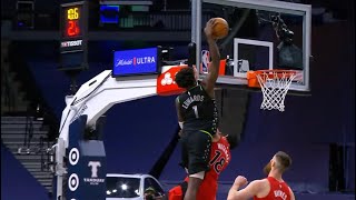 Anthony Edwards DESTROYS Watanabe WITH DUNK OF THE YEAR | Raptors vs. Timberwolves | NBA