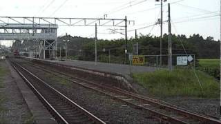 2010.8/23 ED75-1034+タキ 六原駅到着