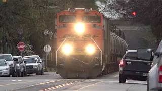65H Empty Ethanol BNSF Down 6th Street (HQ Audio)
