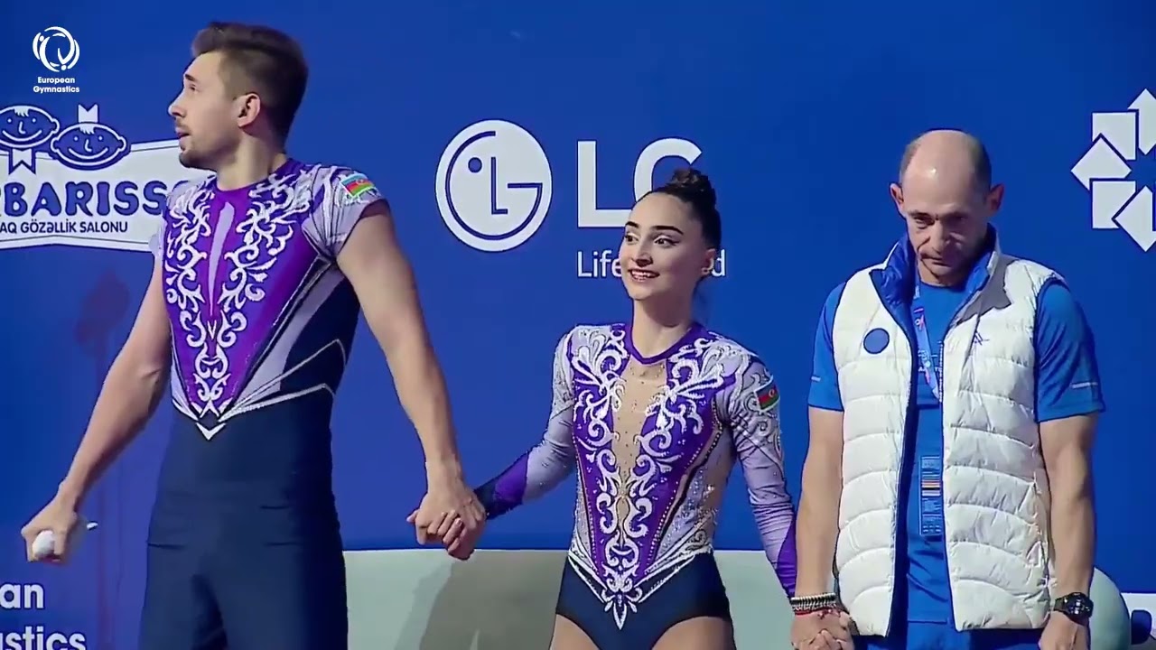 Vladimir Dolmatov & Madina Mustafayeva (AZE) - 2025 Aerobics European Champions, Mixed Pairs