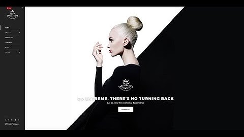 Photography template, Photography theme