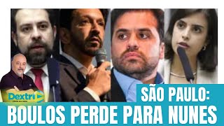 SÃO PAULO: BOULOS PERDE PARA NUNES