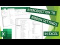 Excel Introduction to Ribbon Settings