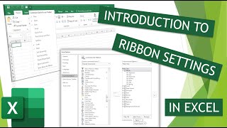 Excel Introduction to Ribbon Settings