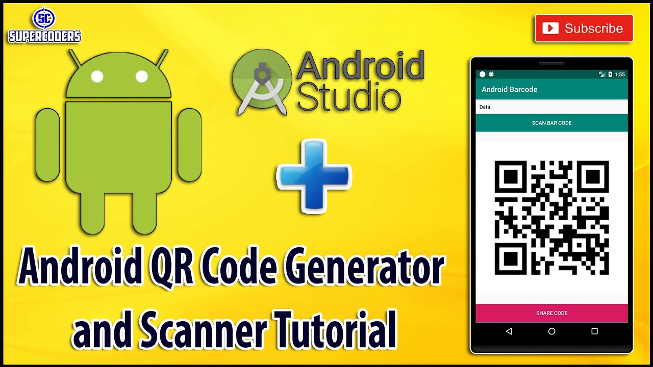 Qr Code Generator and Scanner in Android - YouTube