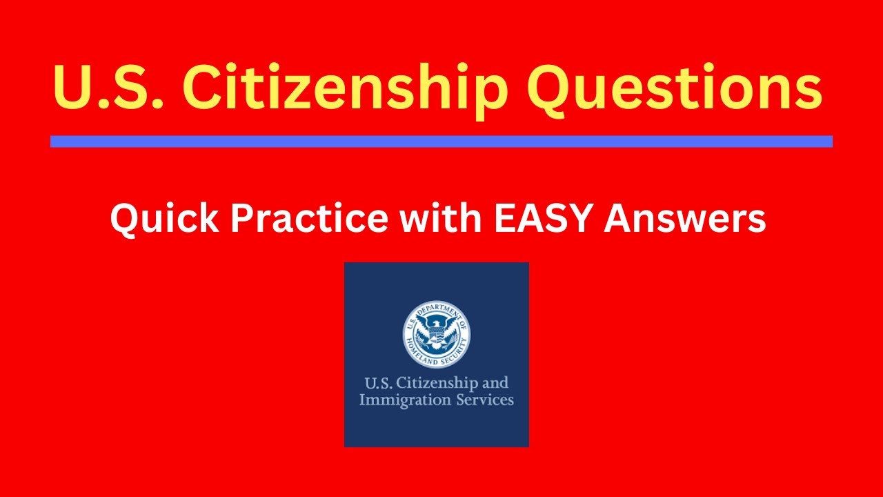 US Citizenship Test 2023 I USCIS Official Questions I Naturalization